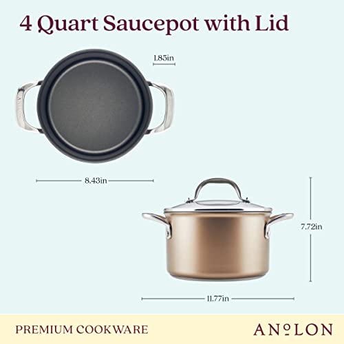 Ascend Hard Anodized Nonstick Saucepan (Saucepan (4 Quart))