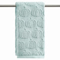 1 Pc Blue 3D Pumpkin Jacquard Hand Towel for Bathroom (13.7" x 29.5", 1PC / Blue)