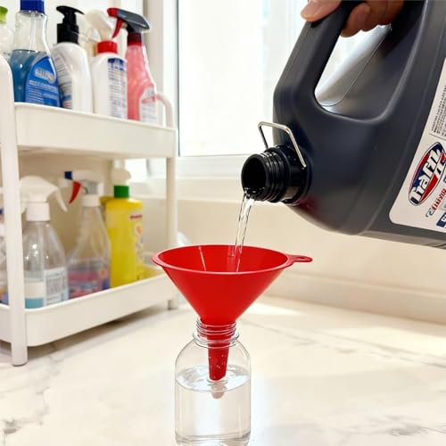 5 Pcs Plastic Oil Funnels for Automotive Use Set