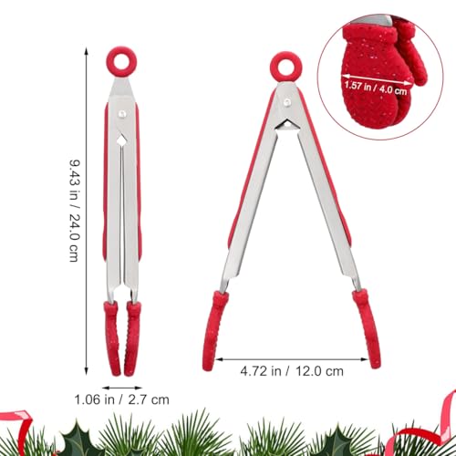 Stainless Steel Tongs with Silicone Tips