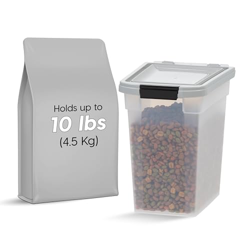 Dog Food Storage Container (10 lbs / Gray)