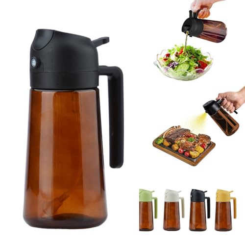 16 Oz 470 Ml Oil Dispenser For Kitchen Spray (black-2)