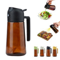 16 Oz 470 Ml Oil Dispenser For Kitchen Spray (black-2)