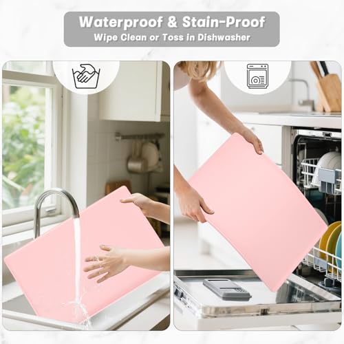 Silicone Coffee Mat (Pink / 12" x 19")