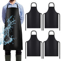 4 Pack Waterproof Vinyl Apron (Black)