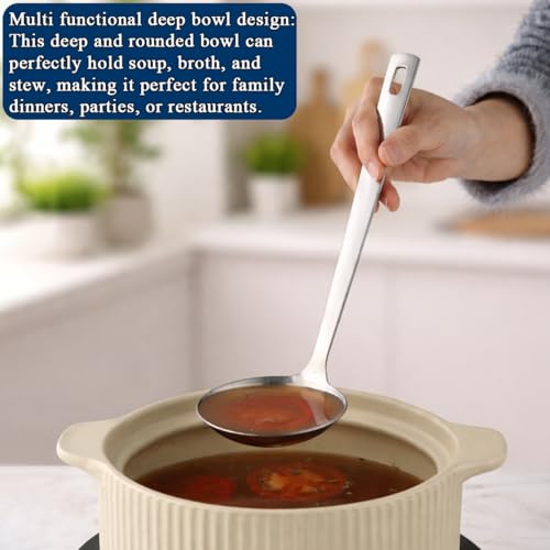 Kitchen Ladle Spoon and Spaghetti Spoon Set 2 pieces