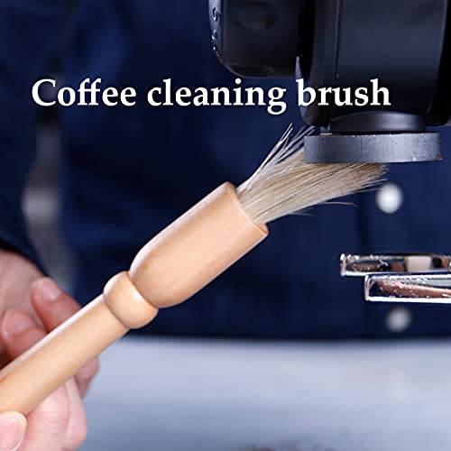 Wooden Manual Coffee Grinder Vintage Style Hand Coffee Mill Burr Coffee Grinder with Ceramic Hand Crank (Brown)