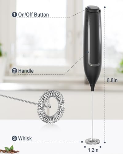 Milk Frother Handheld Battery (No Stand)