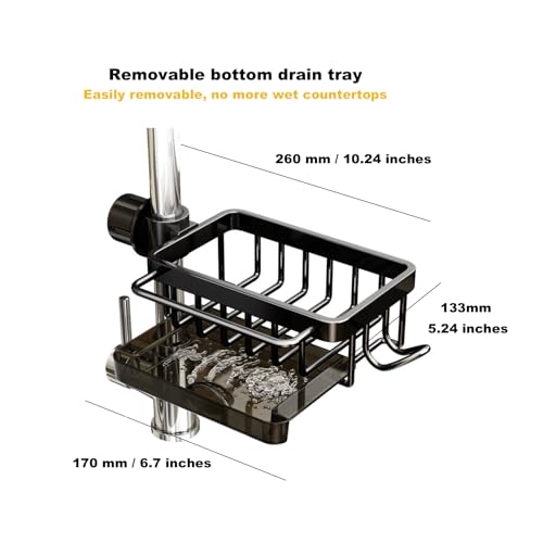 Sink Organizer Rack (Black / Right)