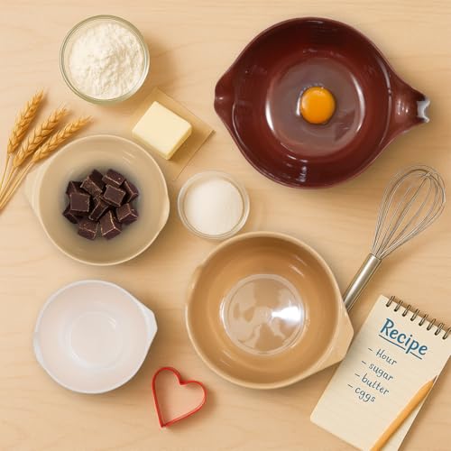 Mixing Bowls with Pour Spout (4pc Beige / 4 count)