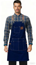 Canvas Work Apron (Blue)