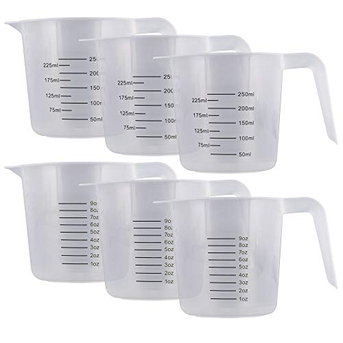 Plastic Measuring Cups with Handles (8-Ounce)
