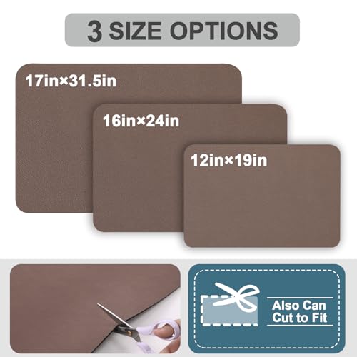 Coffee Mat Absorbent Hide Stain Rubber Backed Dish Drying Mat for Kitchen Counter (Brown / 16" x 24")