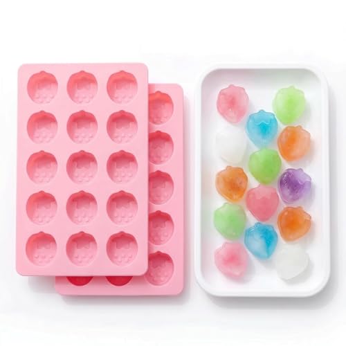 Strawberry Ice Cube Trays (2pcs Strawberry)