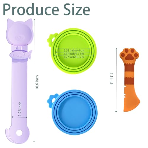 Cat Spoons for Wet Food Pet Can Lid Cover (Mixing colors)