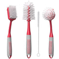 Dish Brush Set of 4 (Red)