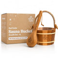 Red Cedar Sauna Bucket and Ladle Set 4L (4L (1 Gallon))