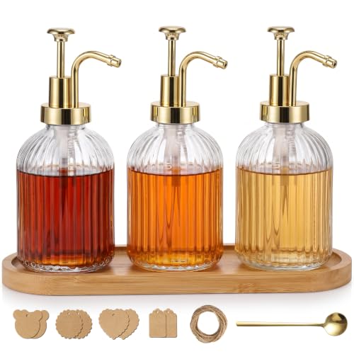 Coffee Syrup Dispenser for Coffee Bar (Set of 3)