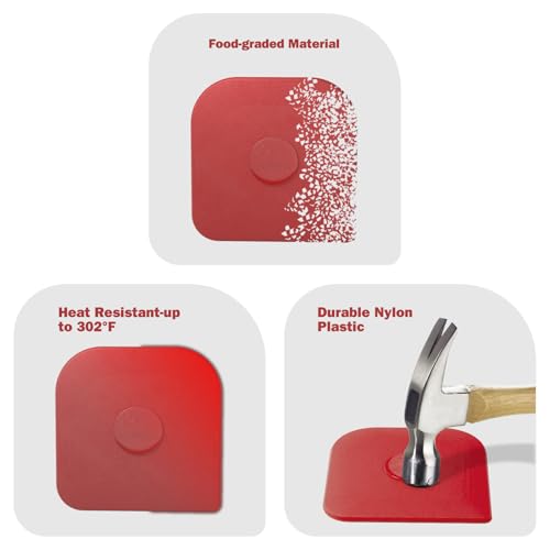 Pan Scraper 10 Pcs Pot & Dish Scraper Plastic (10 Pcs / Red)
