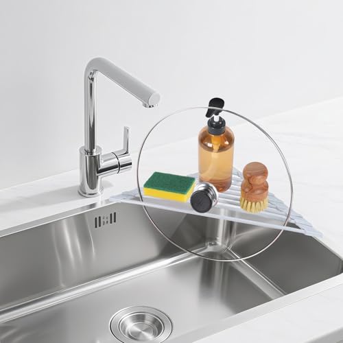 Triangular Sink Rack (Gray / Triangle: 15.8" x 9")