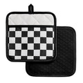 Checkered Pot Holder (Black and White)