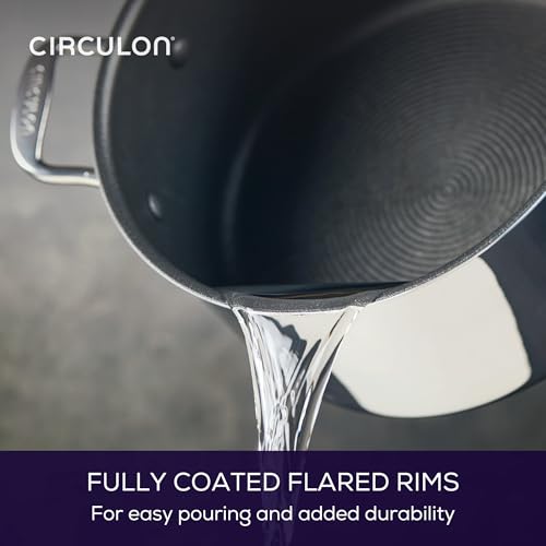 C1 Series Clad Stainless Steel with ScratchDefense Technology Cookware Nonstick Induction Stockpot with Lid (8 Quart)