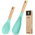 Cooking Spoon and Rice Scooper for Nonstick Cookware (Green)