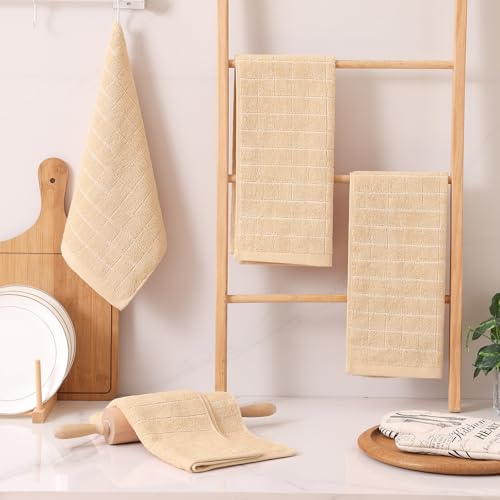 100% Cotton Terry Kitchen Towels (Apricot / 13 X 28 - 12 Pack)
