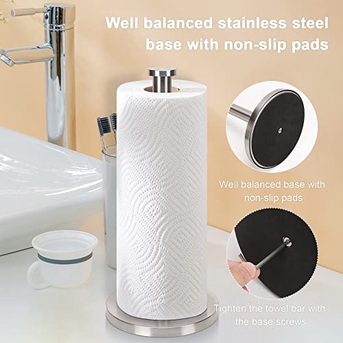 Standing Paper Towel Holder (Brushed Nickel)