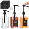 3 Pack 16.9oz (Clear / 16oz/500ml Square)