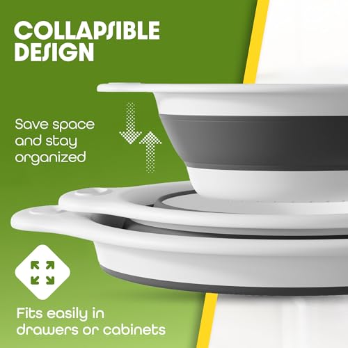 Collapsible Colanders (White)