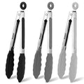 3 Pack 7" Mini Non (7 Inch / 3 Pcs Silicone - Grey, Black, White)