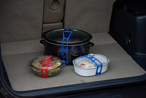 Lid Latch the reusable universal lid securing strap for crockpots (XL Clay)