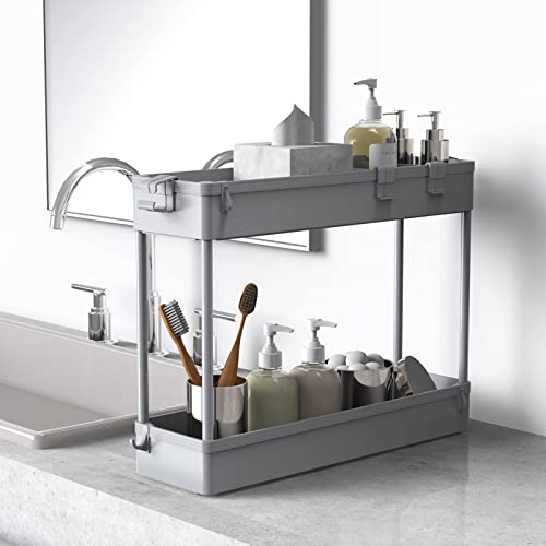Slim Storage Cart 4 Tier (Gray)