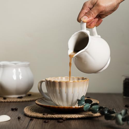 Retro Ceramic Creamer with Handle