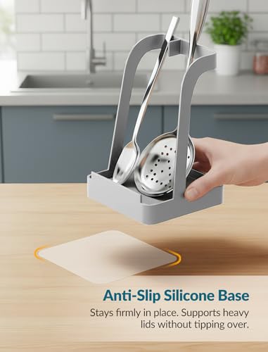 Pot Lid & Spoon Rest (Gray, with Diatomite / Medium)
