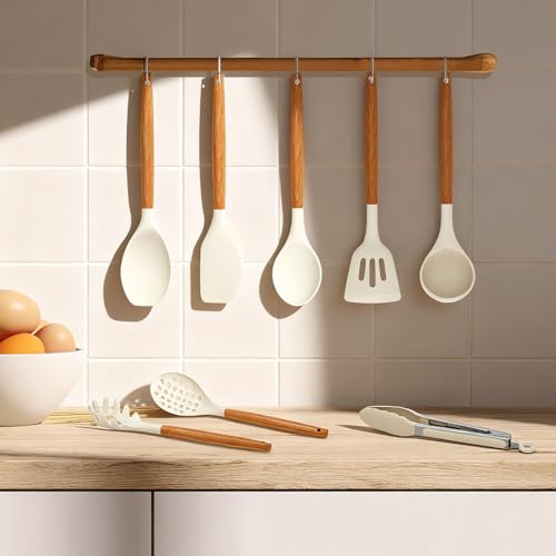 Kitchen Utensils Set (Cream White)