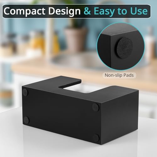 2 Pack Paper Towel Dispenser Countertop (11.02" x 4.65" x 6.57" / 2 Pack-black)
