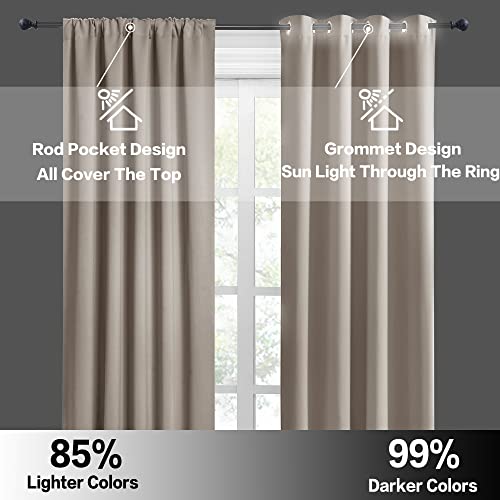 RV Curtains for Camper Windows (Sand / 34"W x 24"L (Pack of 2))