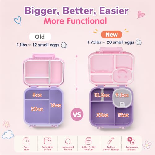 Bento Box for Kids (Purple Pink)