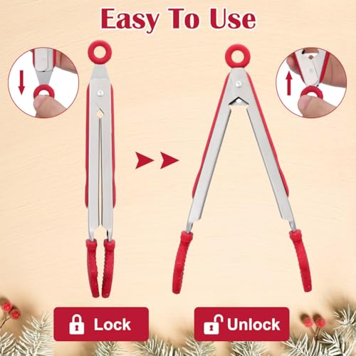 Stainless Steel Tongs with Silicone Tips