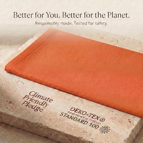 Kitchen Towels Cotton Dish Towels 20”x30” (20" x 30" (Set of 6) / 024 Orange)