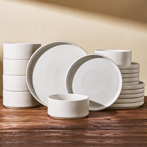 Dinnerware Set for 6 (Matte White)