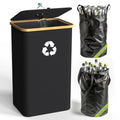 Recycling Bin for Kitchen Indoor Home (Black-26Gallon)