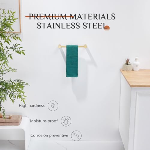 Bathroom Towel Bar 16 (Brushed Gold / 16-Inch)