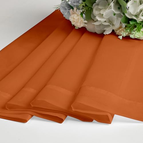 Orange Sheer Curtains 78 Inches Long 2 Panels (Orange / 42"W x 78"L (Pack of 2))