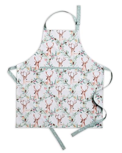 Aprons for women with Pocket 100% Cotton Pack of 1 (139 - Xmas)