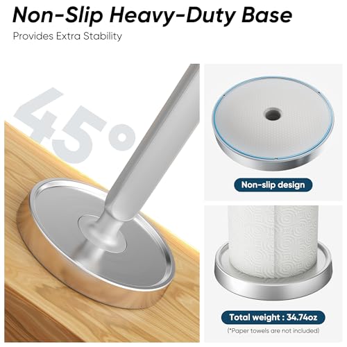 Paper Towel Holder Countertop (Silver)