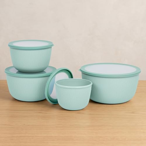 Mixing Bowls with Lids Set (Pure Green)