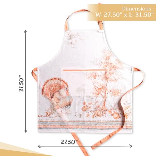 Aprons for women with Pocket 100% Cotton Pack of 1 (147 - Giving Thanks)